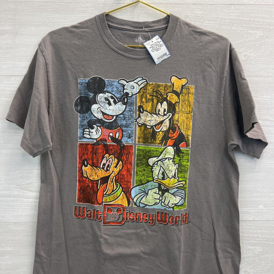 Disney Grey/ Multi Short Sleeve Character Graphic Tee Medium