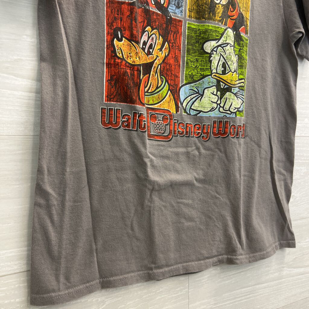 Disney Grey/ Multi Short Sleeve Character Graphic Tee Medium