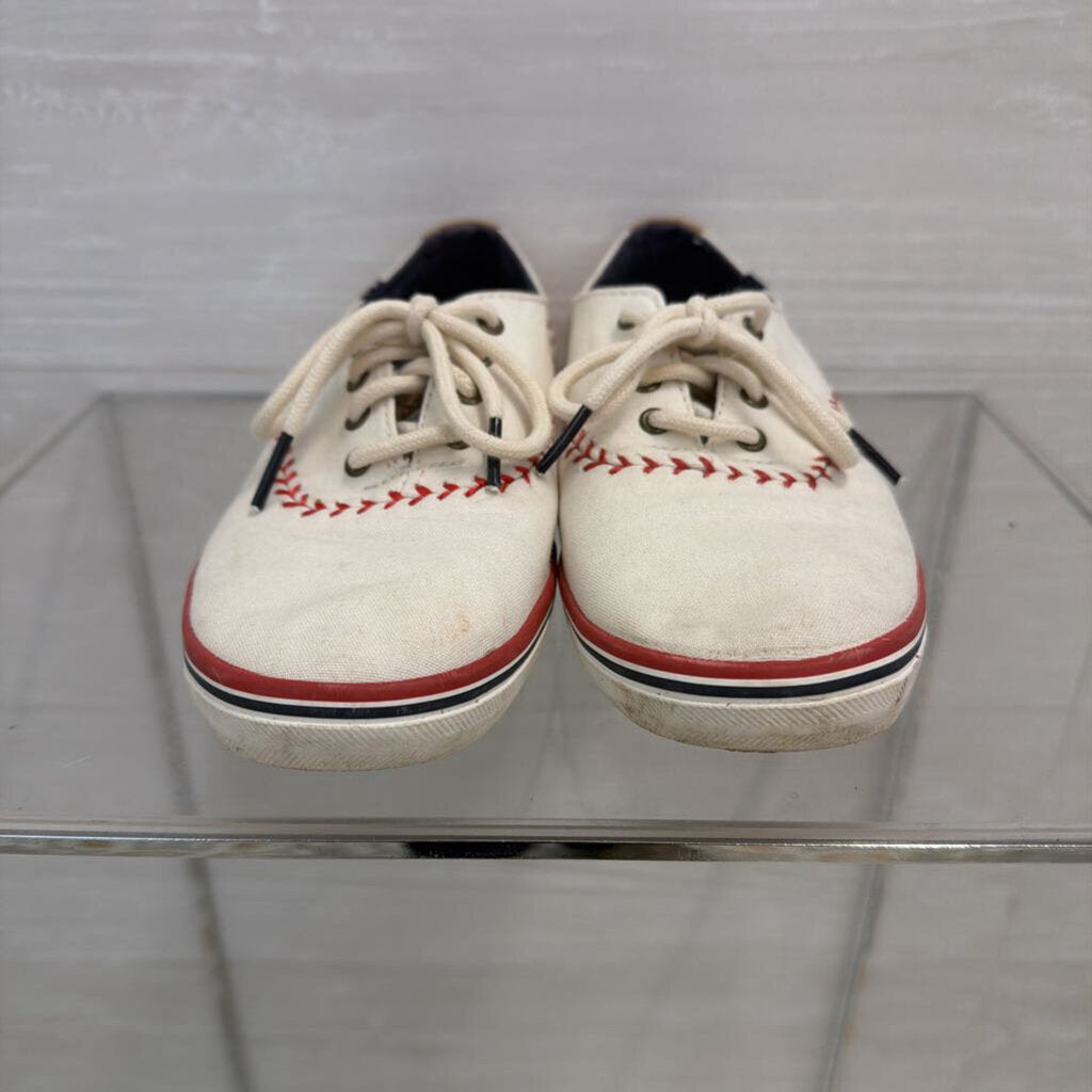 Keds White/ Red Champion Pennant Leather Baseball Stitching Sneakers 7