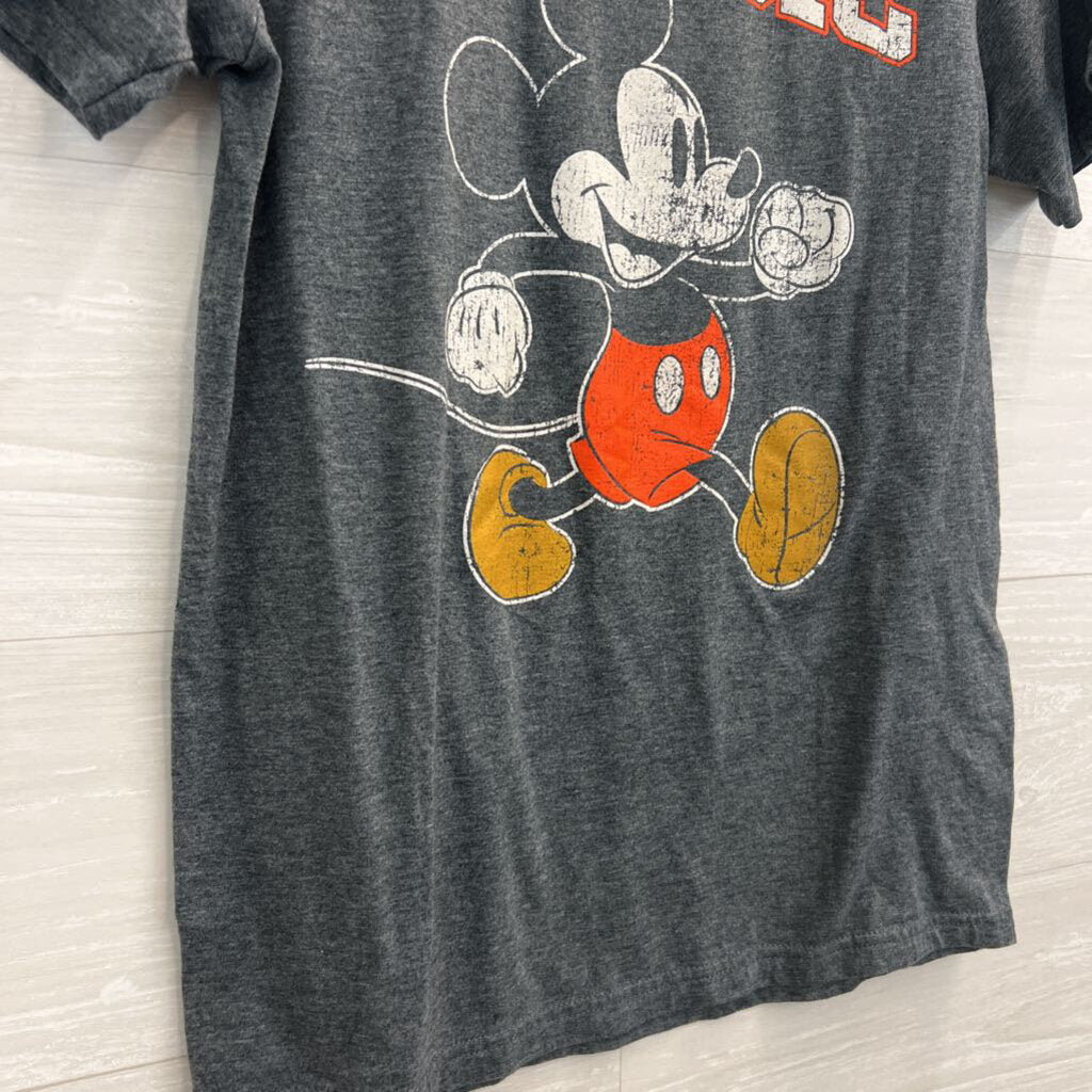 Mickey Grey Short Sleeve Graphic Tee Small