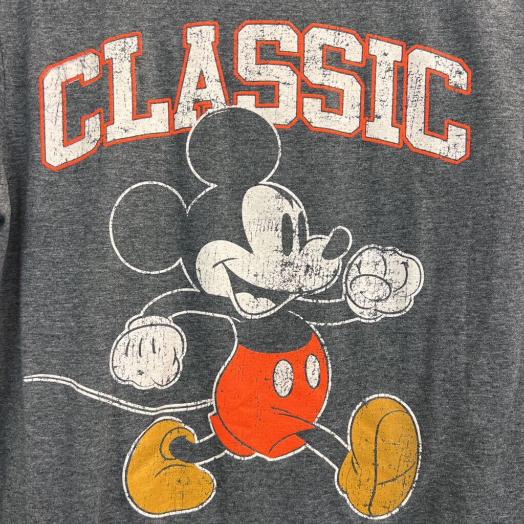 Mickey Grey Short Sleeve Graphic Tee Small