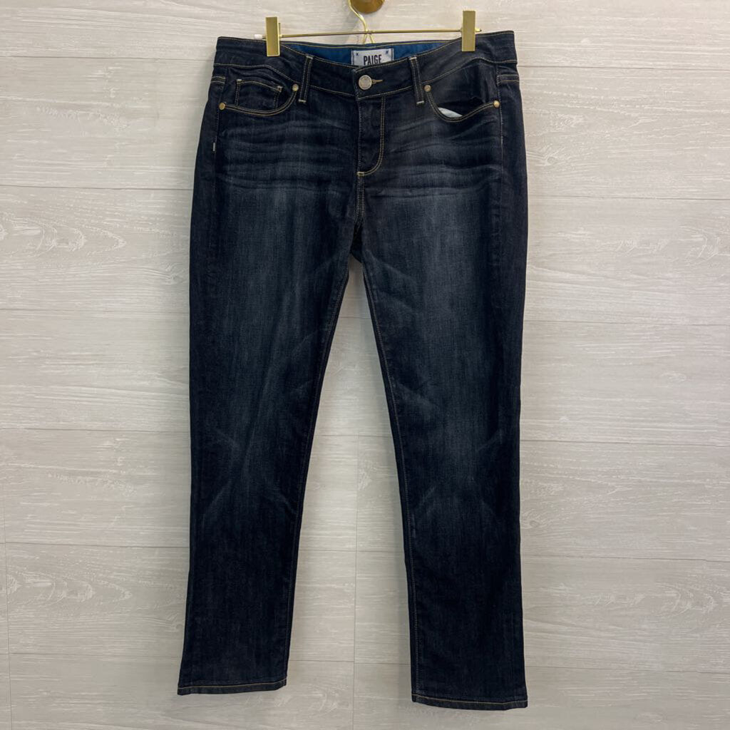 Paige Dark Wash Jimmy Jimmy Skinny Jeans 28