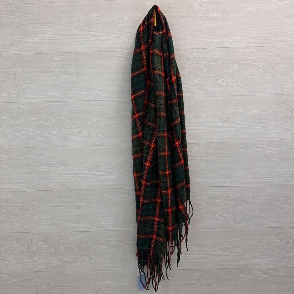 Green/ Red Plaid Scarf