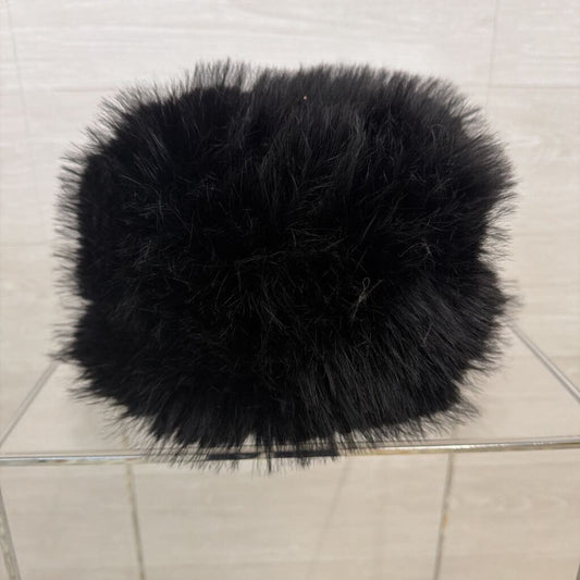 Black Faux Fur Hat