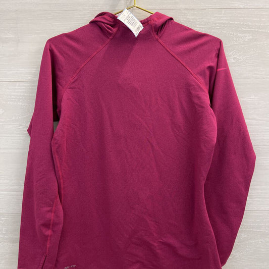 Nike Cranberry Long Sleeve Hooded Pullover Small