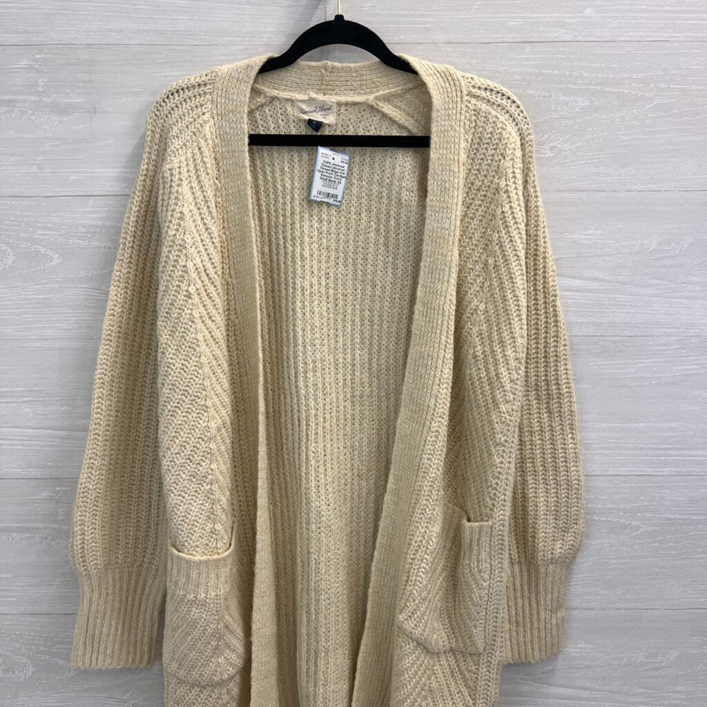 Universal Thread Beige Knit Open Front Cardigan Sweater Extra Small