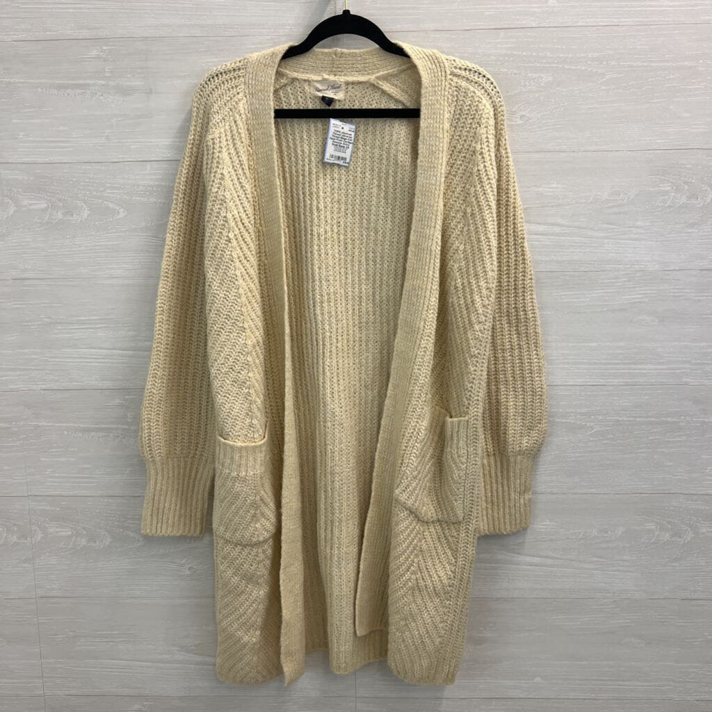 Universal Thread Beige Knit Open Front Cardigan Sweater Extra Small