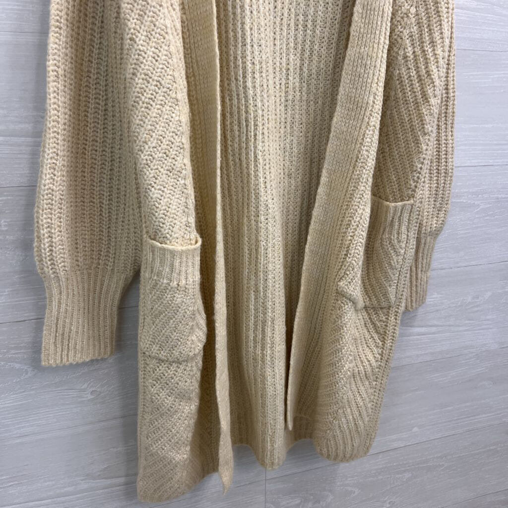 Universal Thread Beige Knit Open Front Cardigan Sweater Extra Small