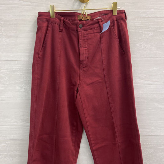 Judy Blue Burgundy Wide Leg Pants 30