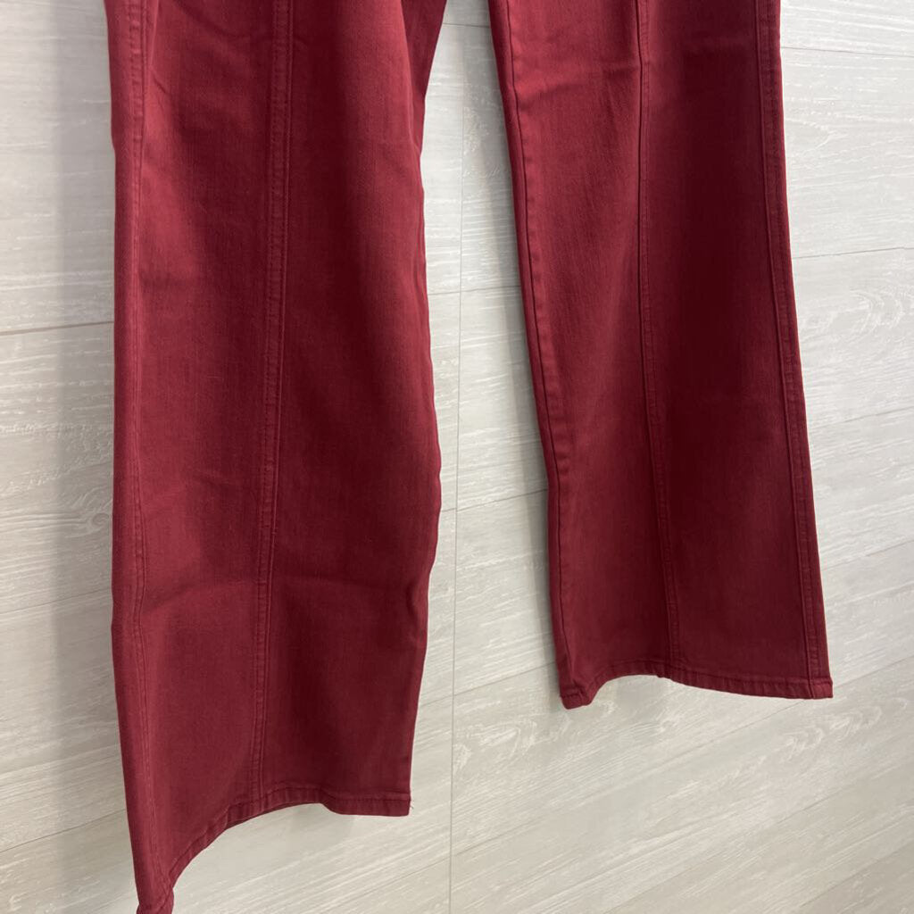 Judy Blue Burgundy Wide Leg Pants 30