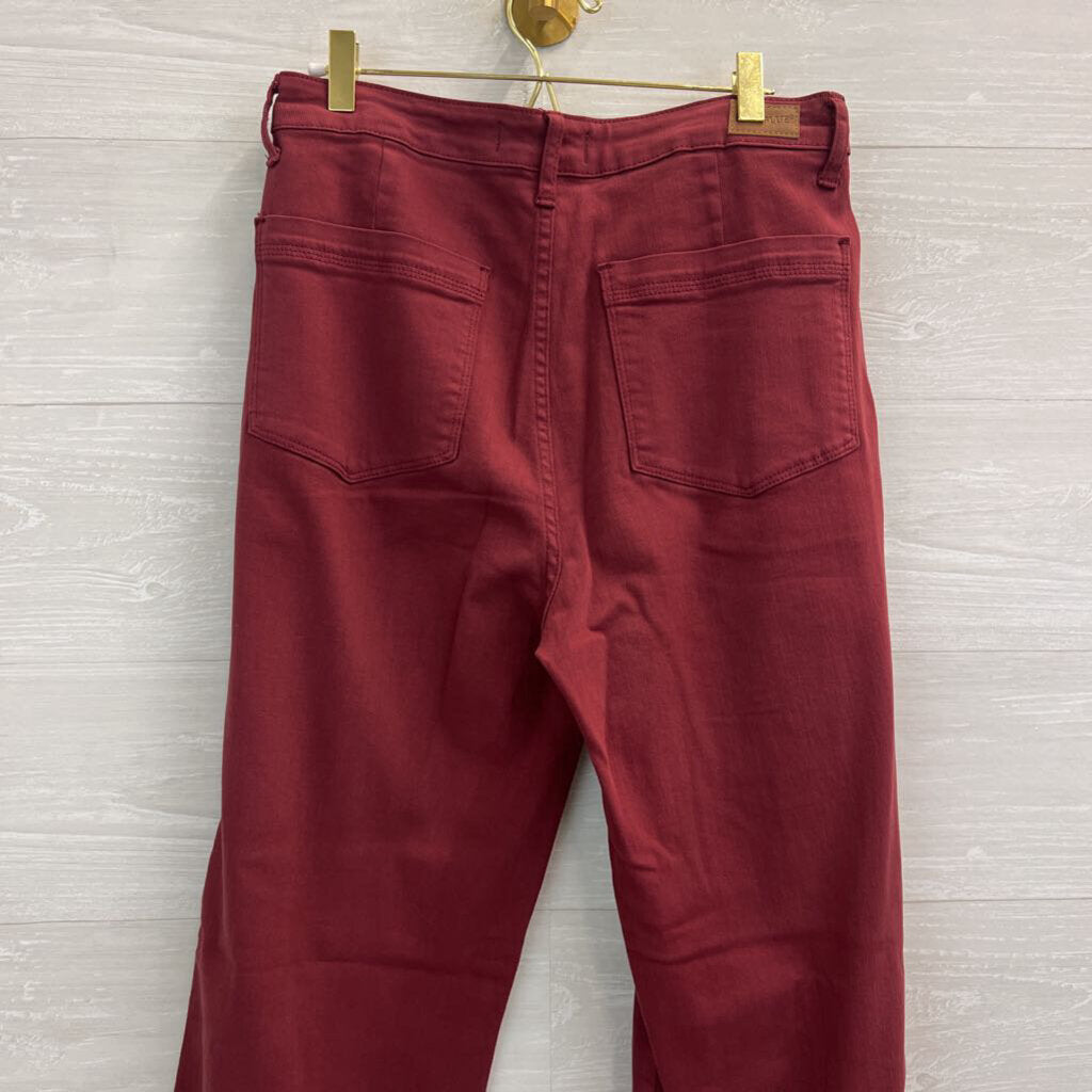 Judy Blue Burgundy Wide Leg Pants 30