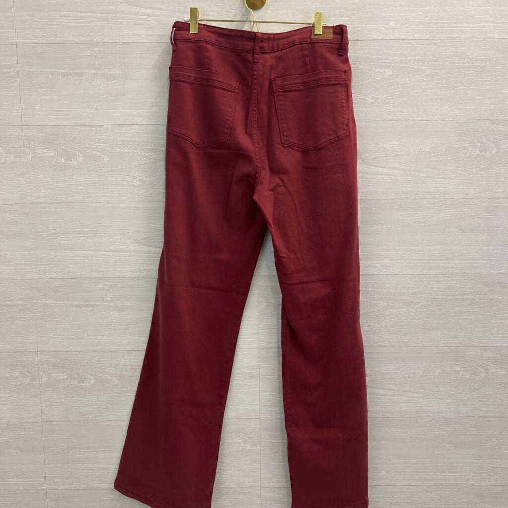Judy Blue Burgundy Wide Leg Pants 30