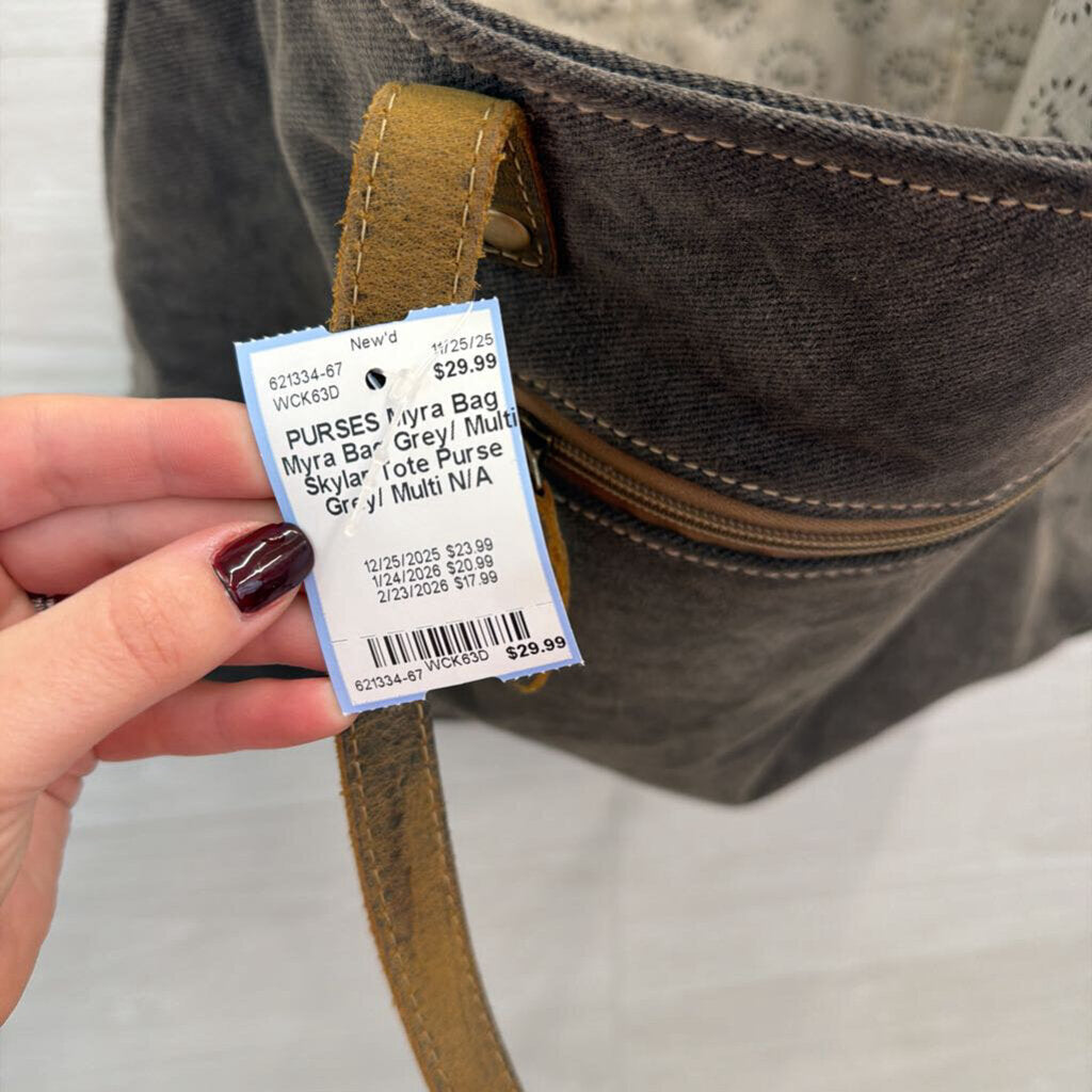 Myra Bag Grey/ Multi Skylar Tote Purse