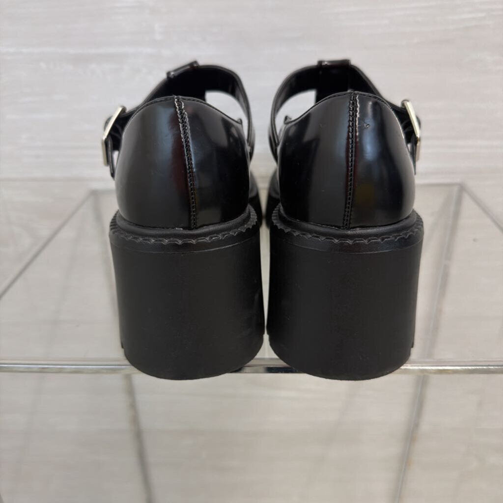 Madden Girl Black Lottie Platform Mary Jane Shoes 7