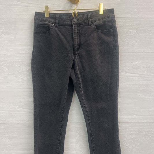 Ann Taylor Black Denim The Skinny Curvy Fit Jeans 6