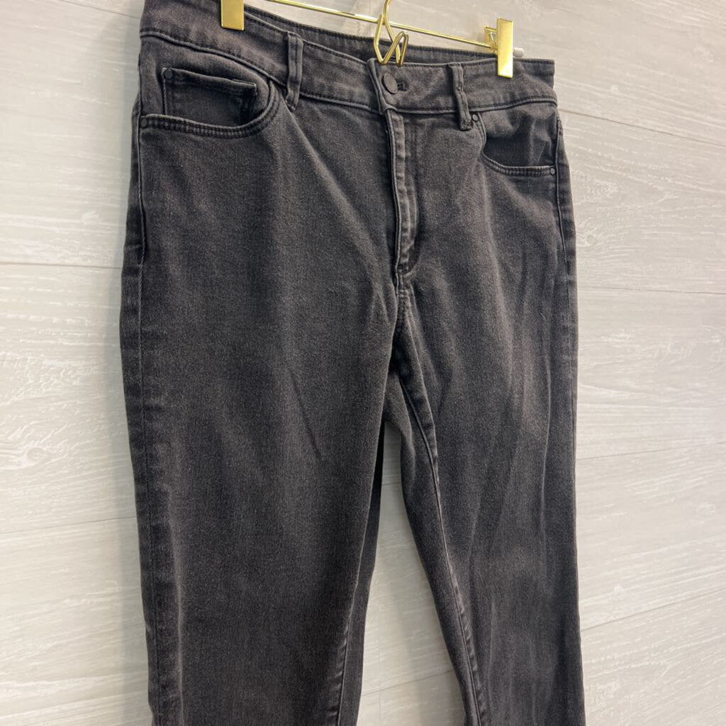 Ann Taylor Black Denim The Skinny Curvy Fit Jeans 6