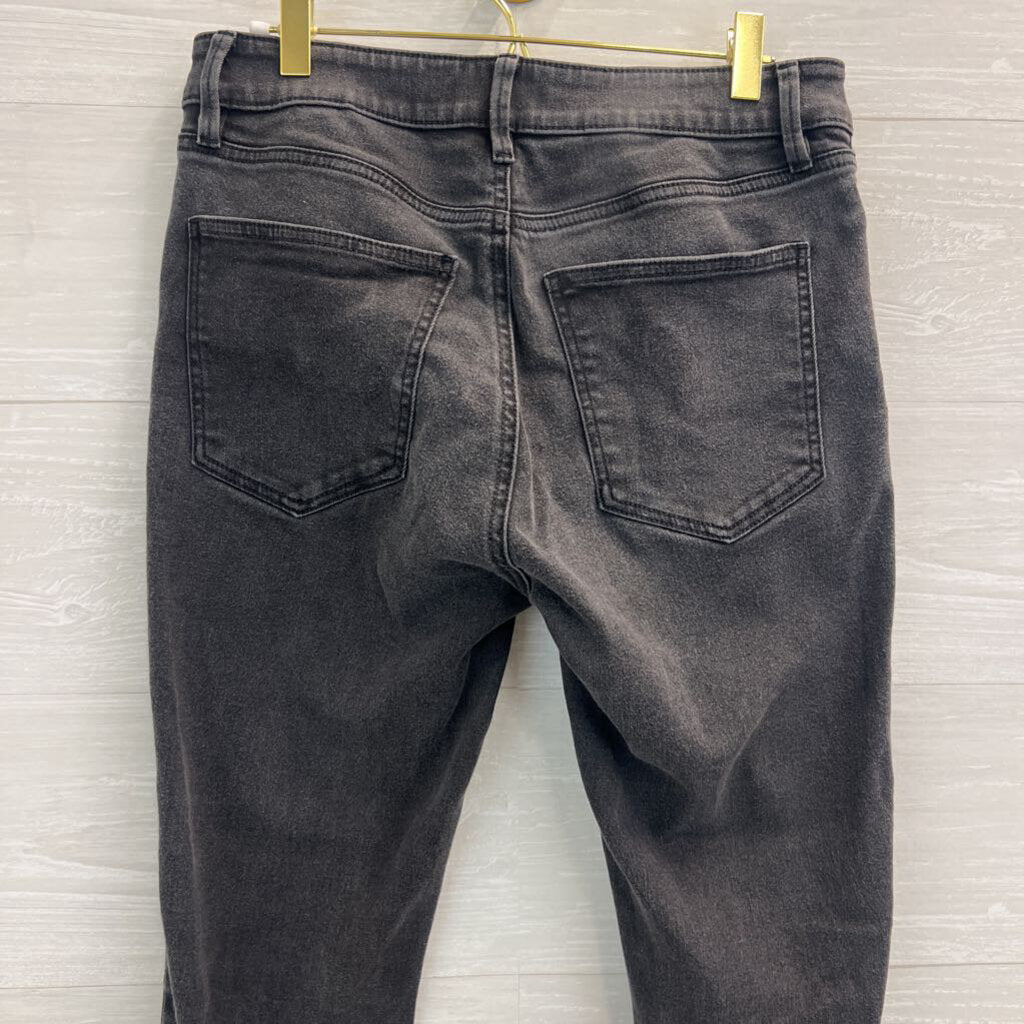 Ann Taylor Black Denim The Skinny Curvy Fit Jeans 6