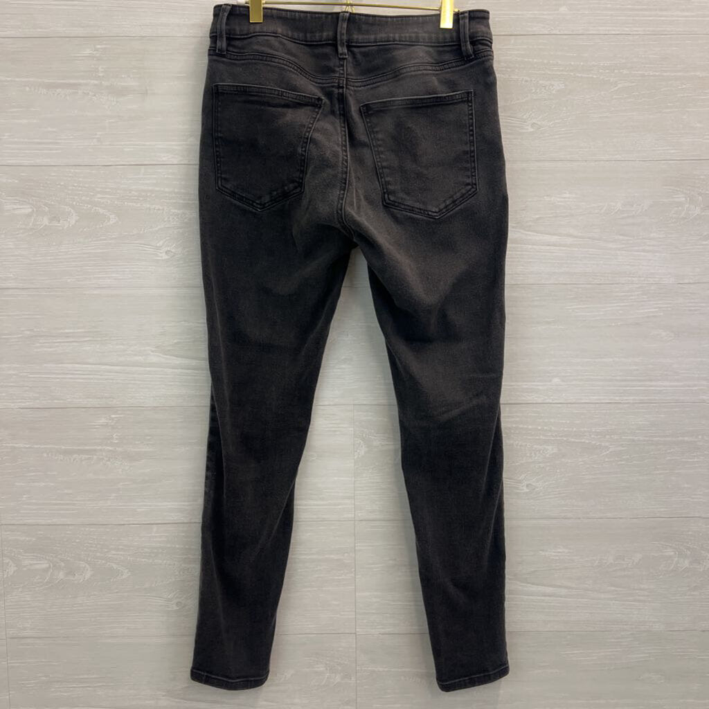 Ann Taylor Black Denim The Skinny Curvy Fit Jeans 6