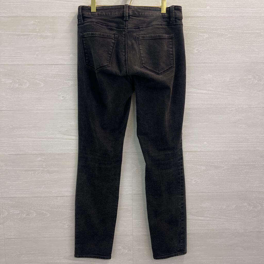 Ann Taylor Black Denim The Skinny Curvy Fit Jeans 6