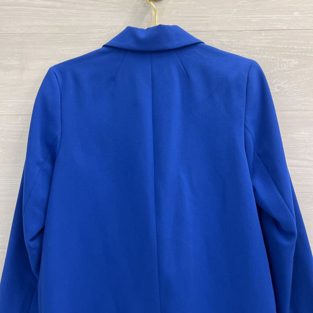 Nine West Royal Blue Double Button Blazer Jacket 8
