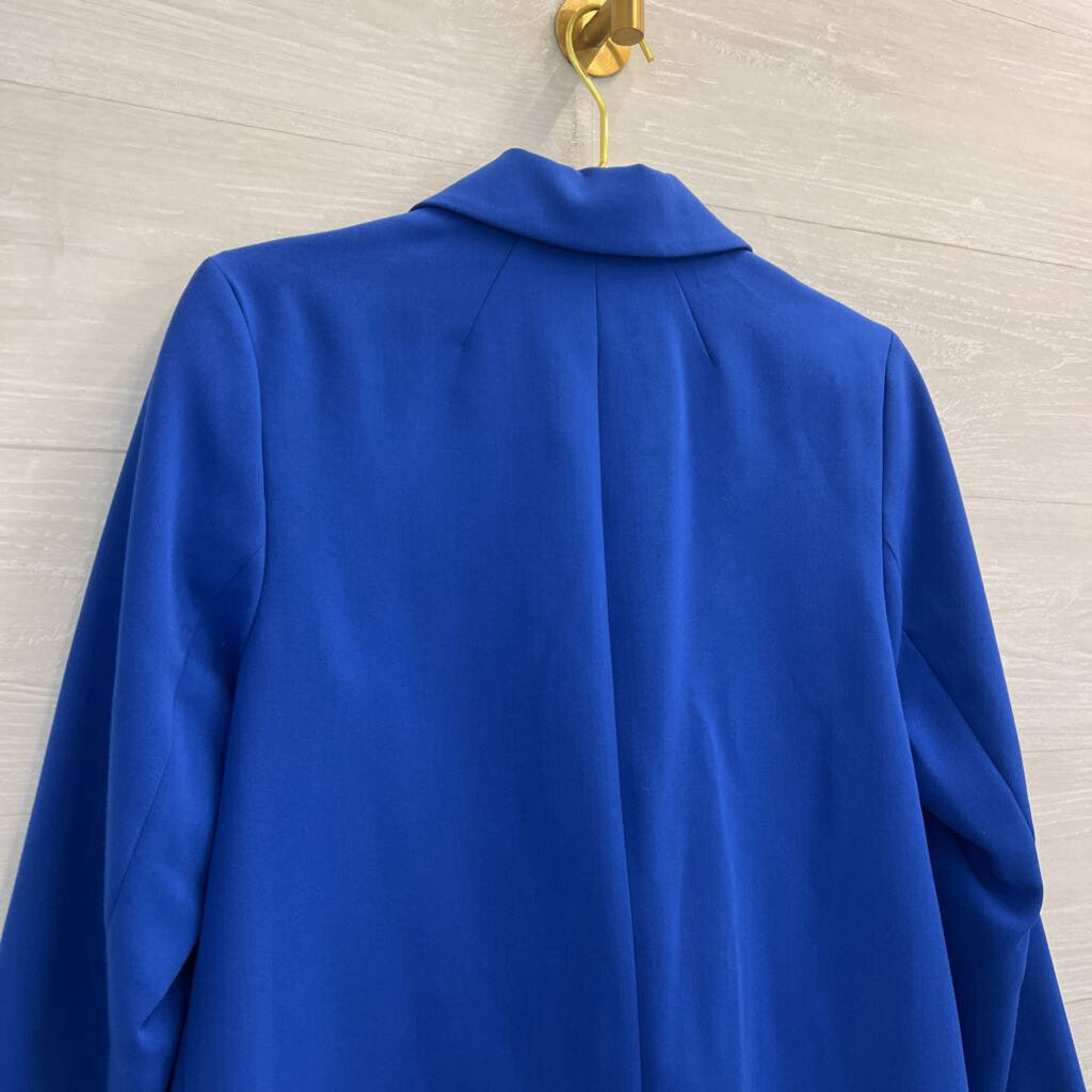 Nine West Royal Blue Double Button Blazer Jacket 8