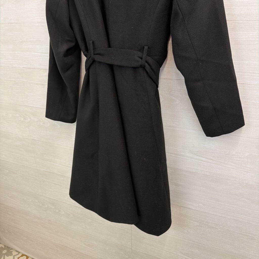 H by Halston Black Long Tie Waist Jacket 20W