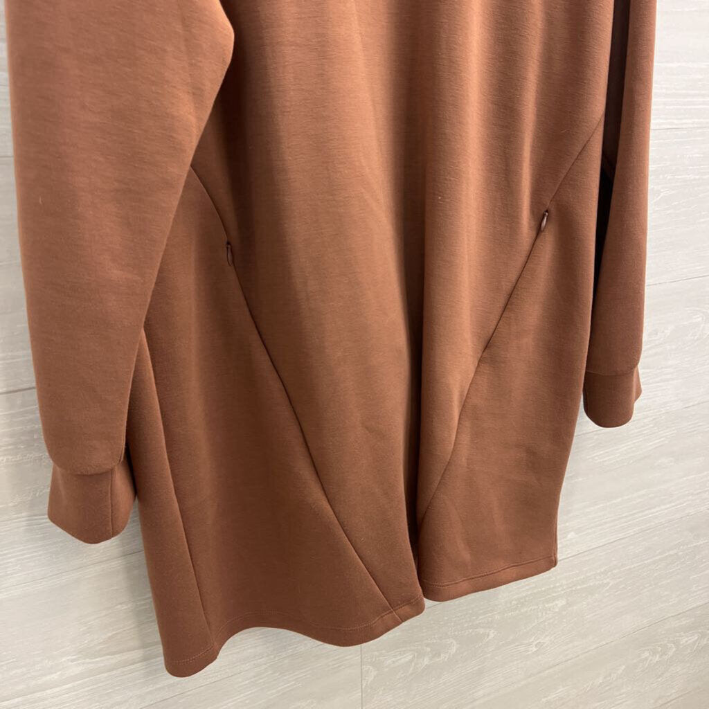 Stylus Brown Long Sleeve Dress Extra Large
