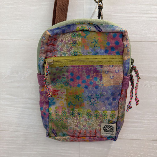 Natural Life Pink/ Multi Print Small Crossbody Purse