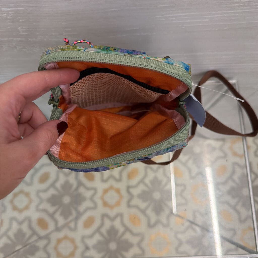 Natural Life Pink/ Multi Print Small Crossbody Purse