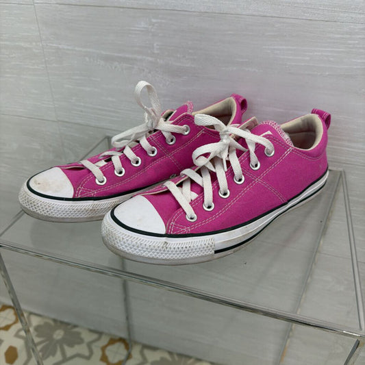 Converse Pink Canvas Low Sneakers 10