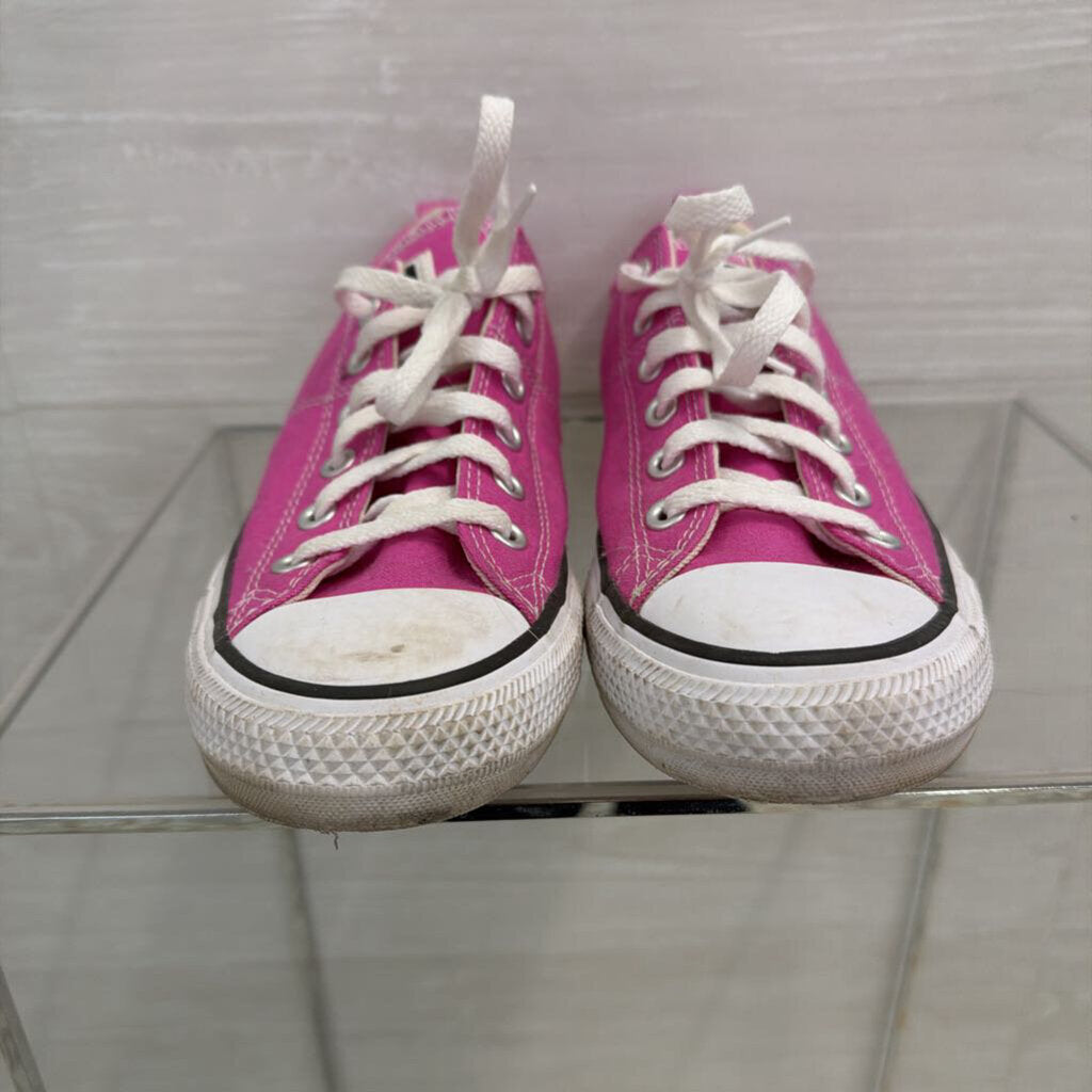 Converse Pink Canvas Low Sneakers 10