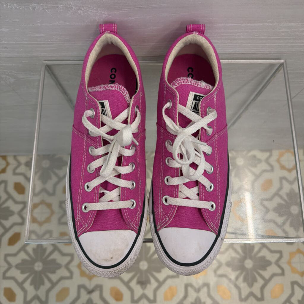 Converse Pink Canvas Low Sneakers 10