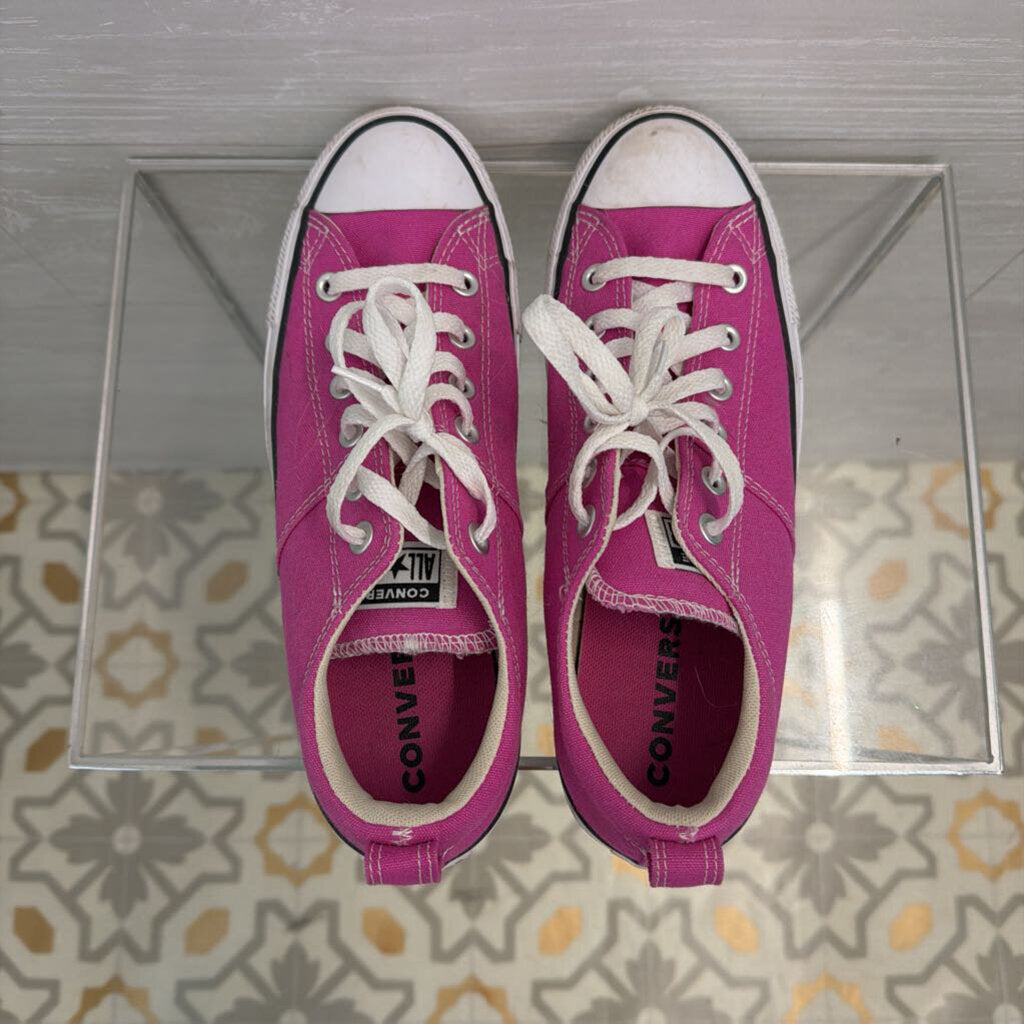 Converse Pink Canvas Low Sneakers 10
