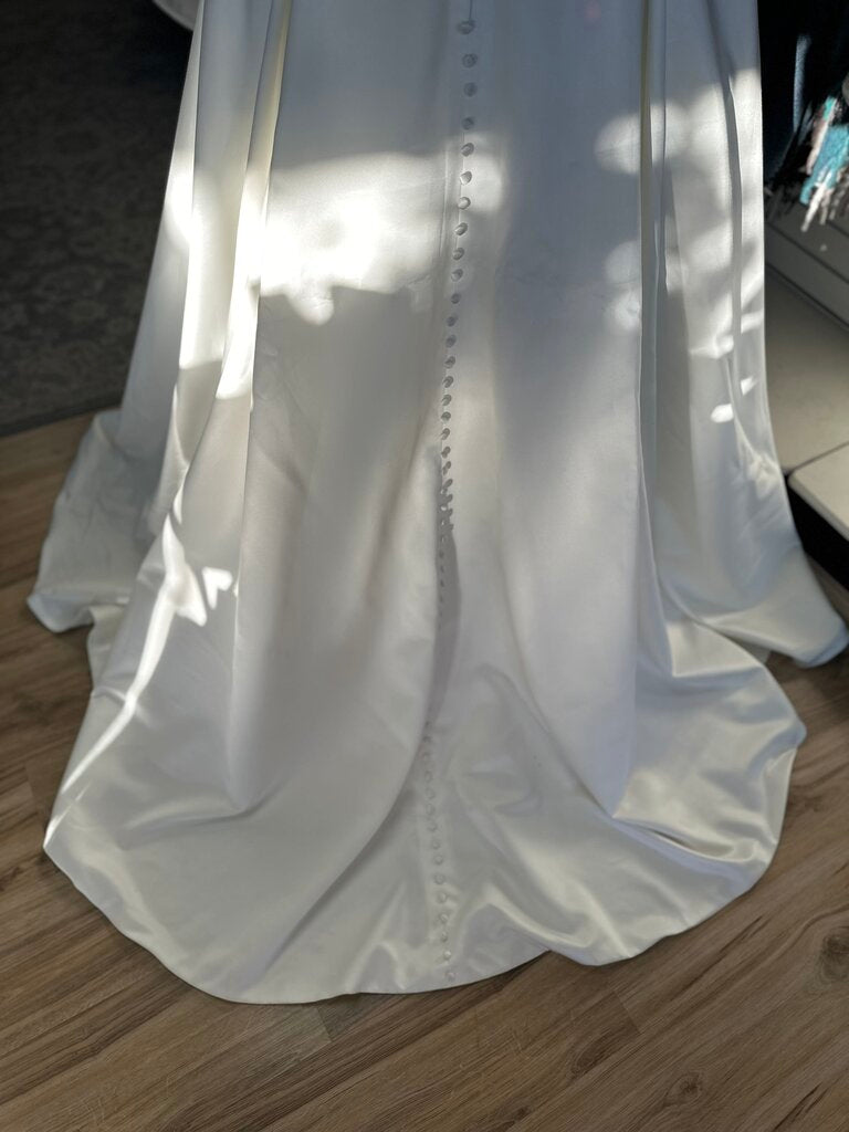 Michelle Bridal Lace Top Satin Dress 22