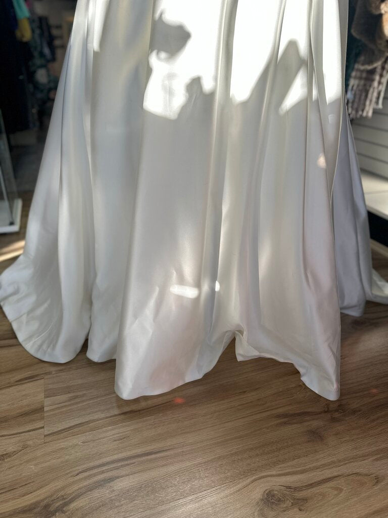 Michelle Bridal Lace Top Satin Dress 22