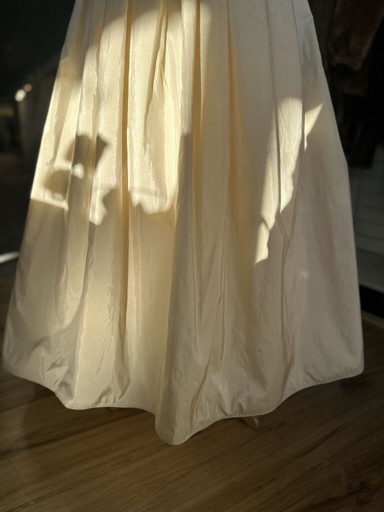 Moonlight Light Gold Fitted Bodice A Line Bridal Gown 12