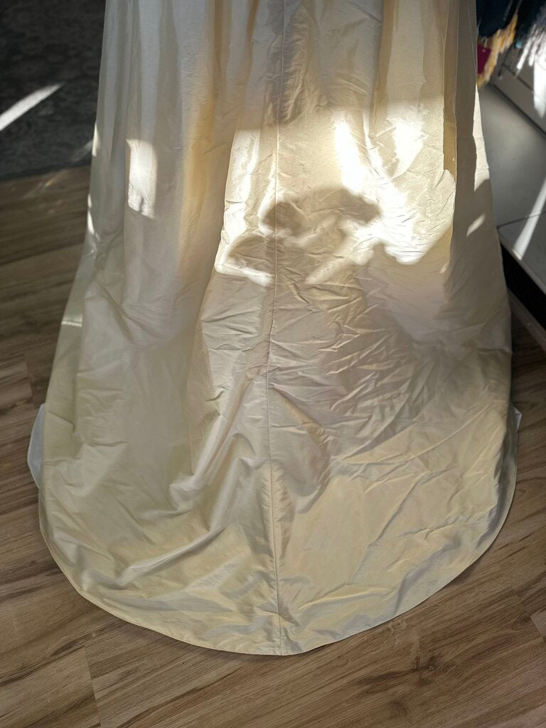 Moonlight Light Gold Fitted Bodice A Line Bridal Gown 12