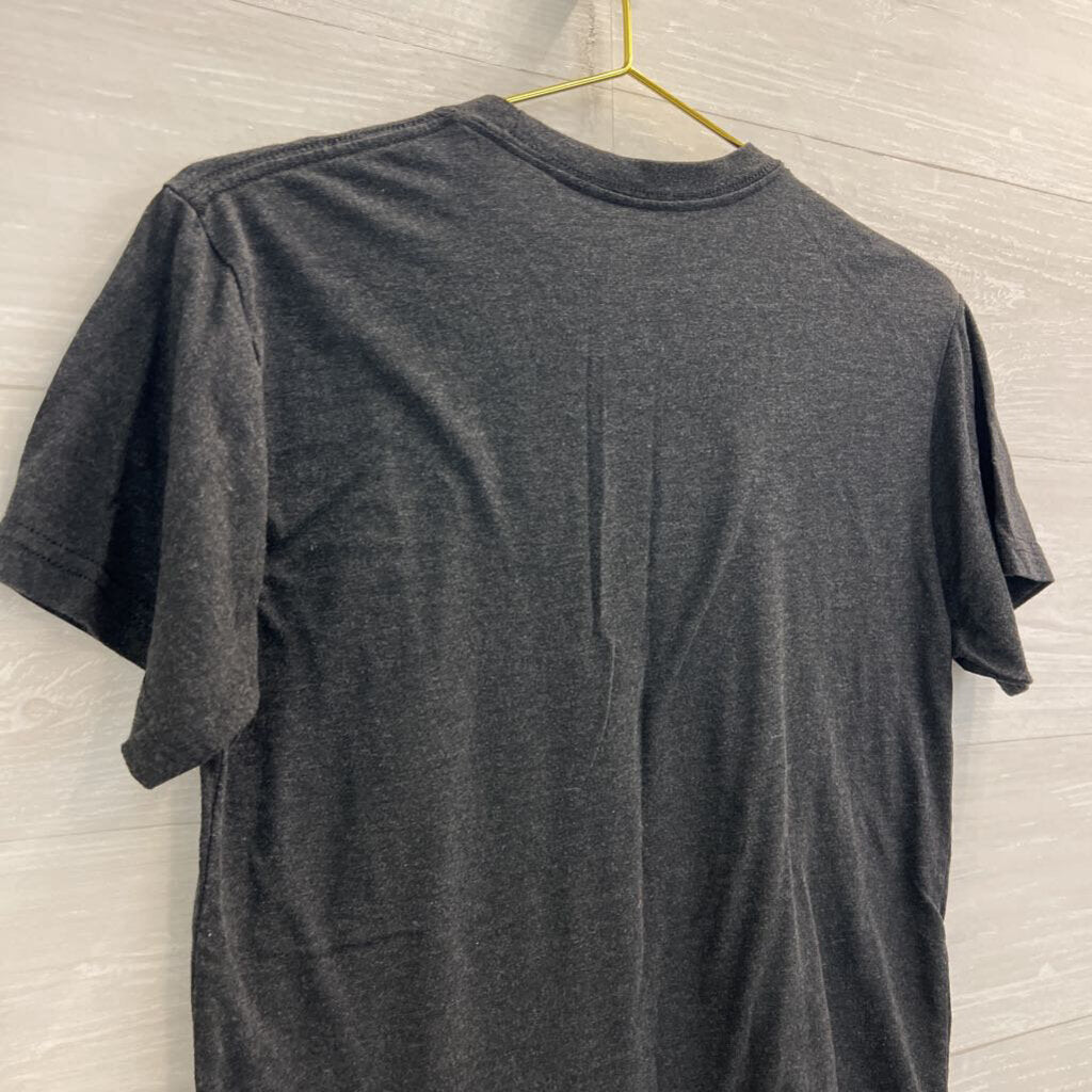 Out of Print Grey Hunter S Thompson Short Sleeve Graphic Tee Small