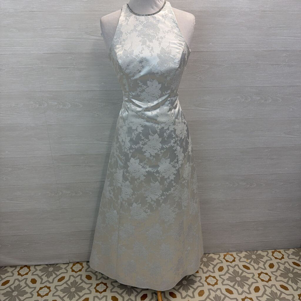 Onyx Nite Vintage High Neck Formal Gown 8