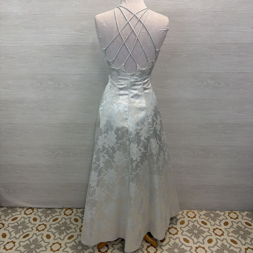 Onyx Nite Vintage High Neck Formal Gown 8