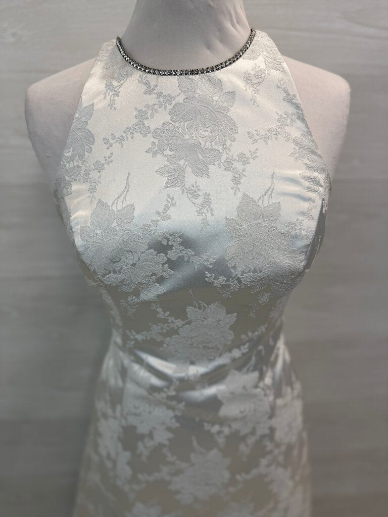 Onyx Nite Vintage High Neck Formal Gown 8