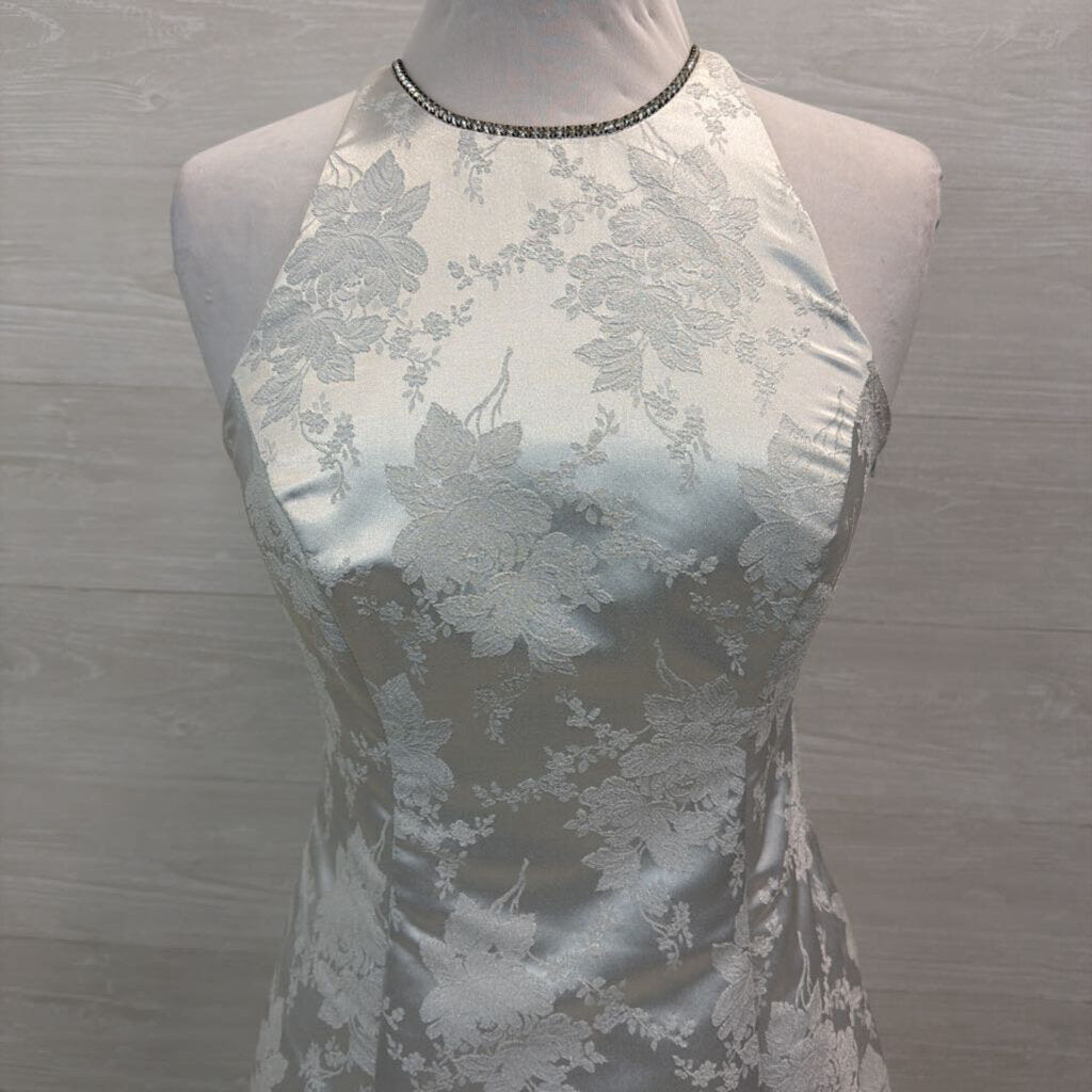 Onyx Nite Vintage High Neck Formal Gown 6