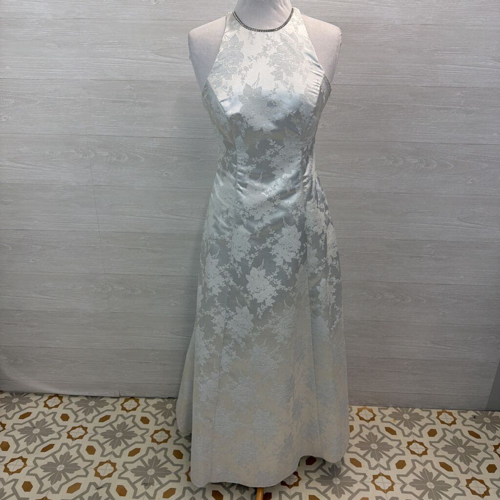 Onyx Nite Vintage High Neck Formal Gown 6