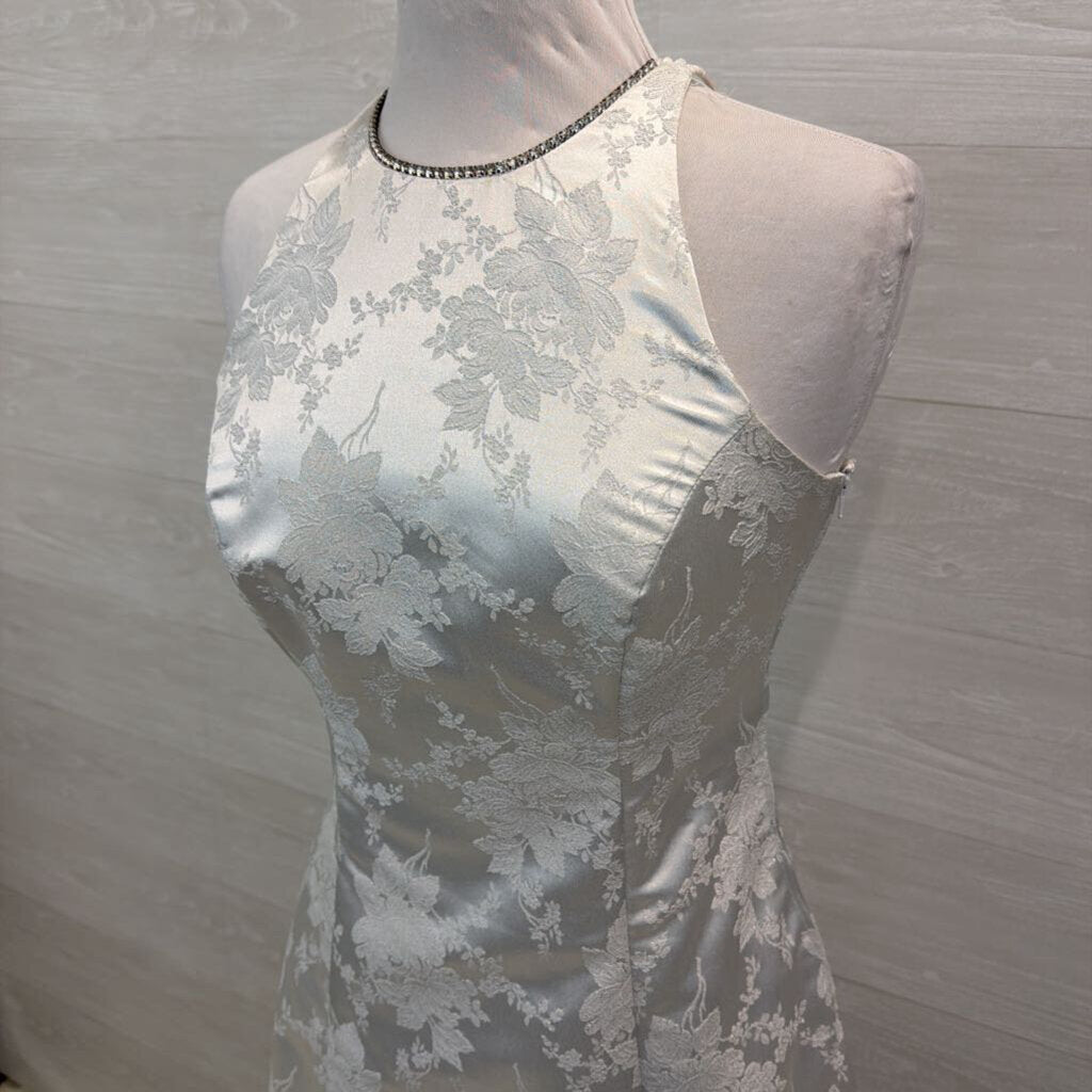 Onyx Nite Vintage High Neck Formal Gown 6