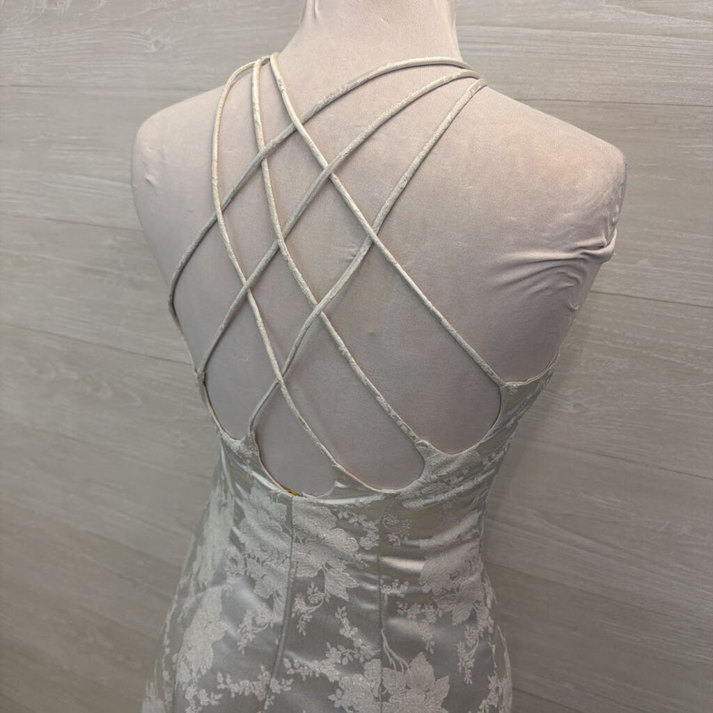 Onyx Nite Vintage High Neck Formal Gown 6