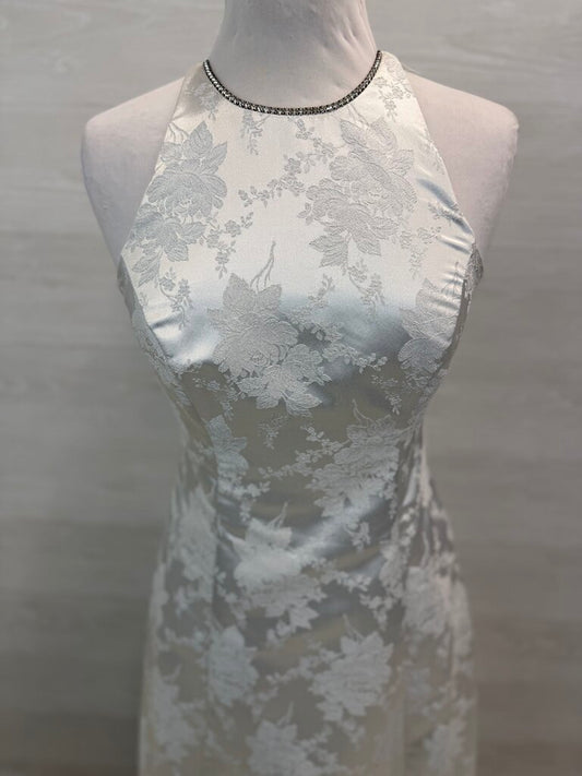 Onyx Nite Vintage High Neck Formal Gown 6