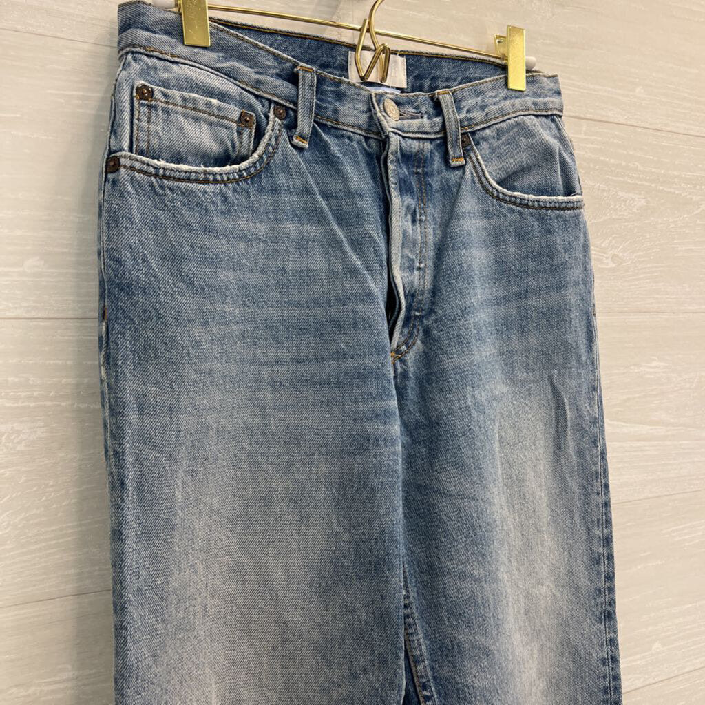Boyish Light Wash High Rise Mom Jeans 26
