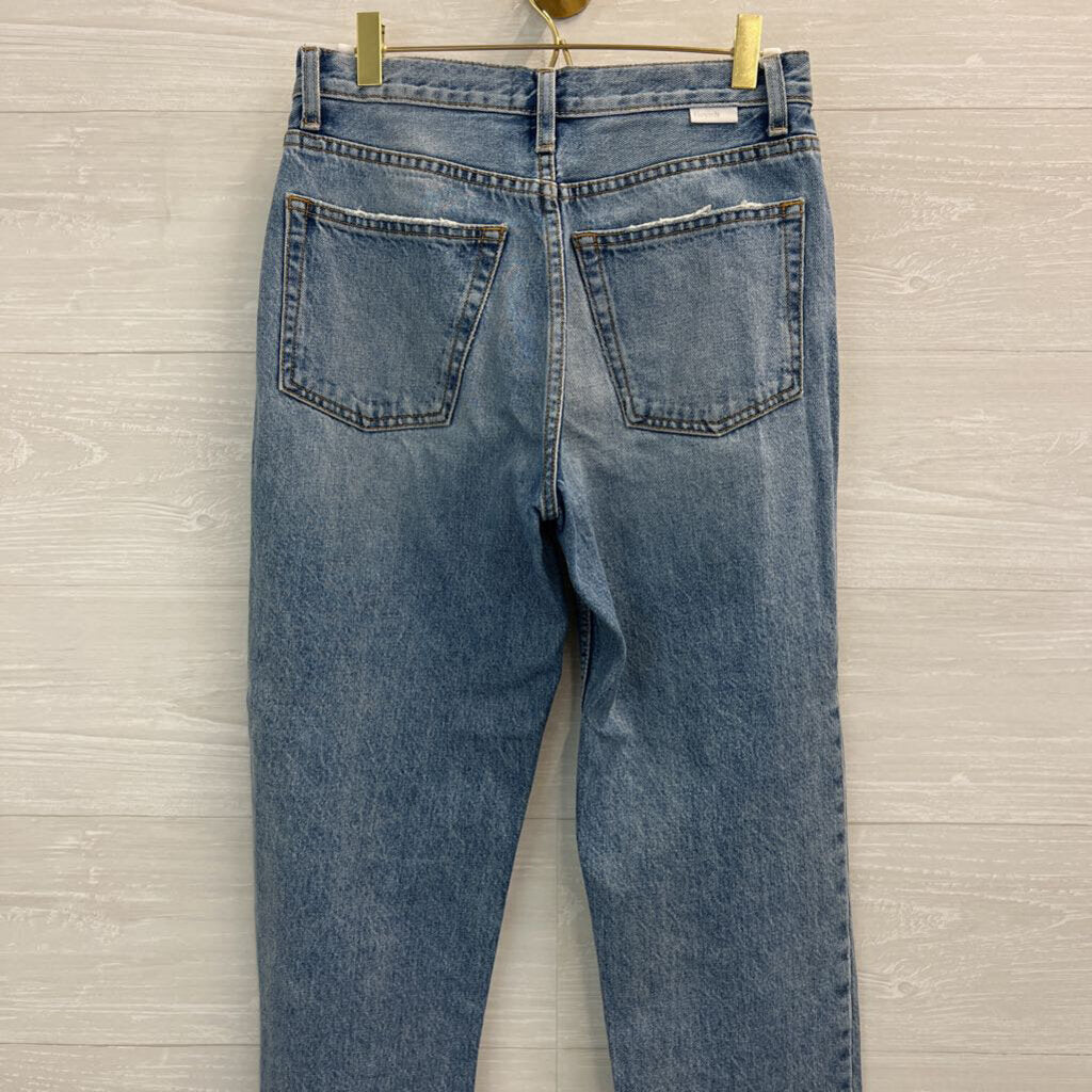 Boyish Light Wash High Rise Mom Jeans 26