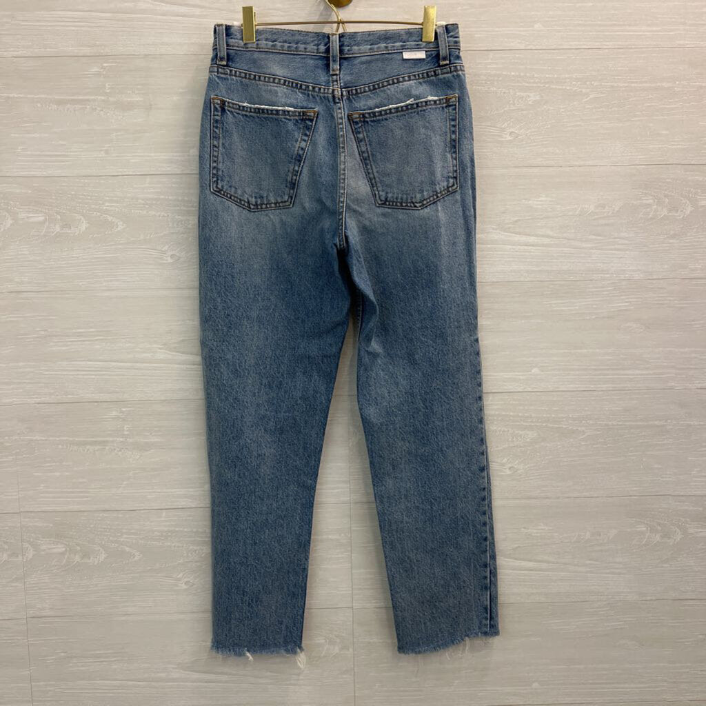 Boyish Light Wash High Rise Mom Jeans 26