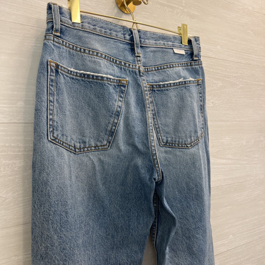 Boyish Light Wash High Rise Mom Jeans 26